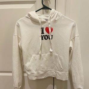 Rebecca minkoff cropped hoodie